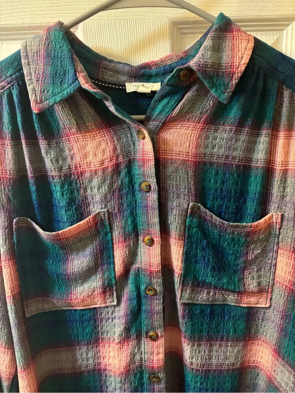 Anthropologie
The Hadley Relaxed Plaid Buttondown Shirt by Pilcro​ - Picture 5 of 7